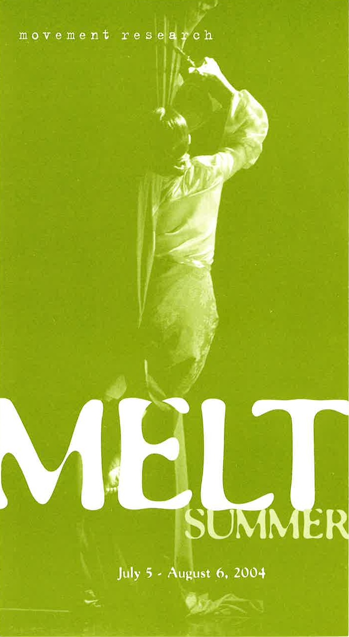 A green tinted image. 2004 summer MELT promotional material. From the MR Archives.