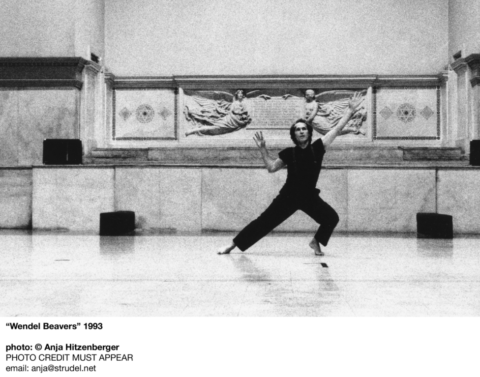 From the MR Archives 1993, Wendel Beavers performs at the Judson Memorial Church. Photo by Anja Hitzenberger.