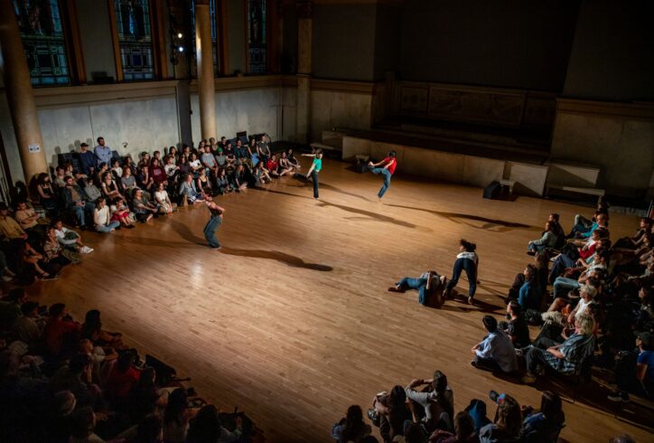 2025. 06.02. MR@Judson; Alexa West and dancers and audience. Photo by Rachel Keane.