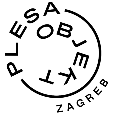 Words Objekt (Object), Plesa (of Dance) and Zagreb (base of the organisation) form a circle