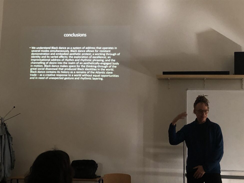 Thomas F. DeFrantz in lecture.